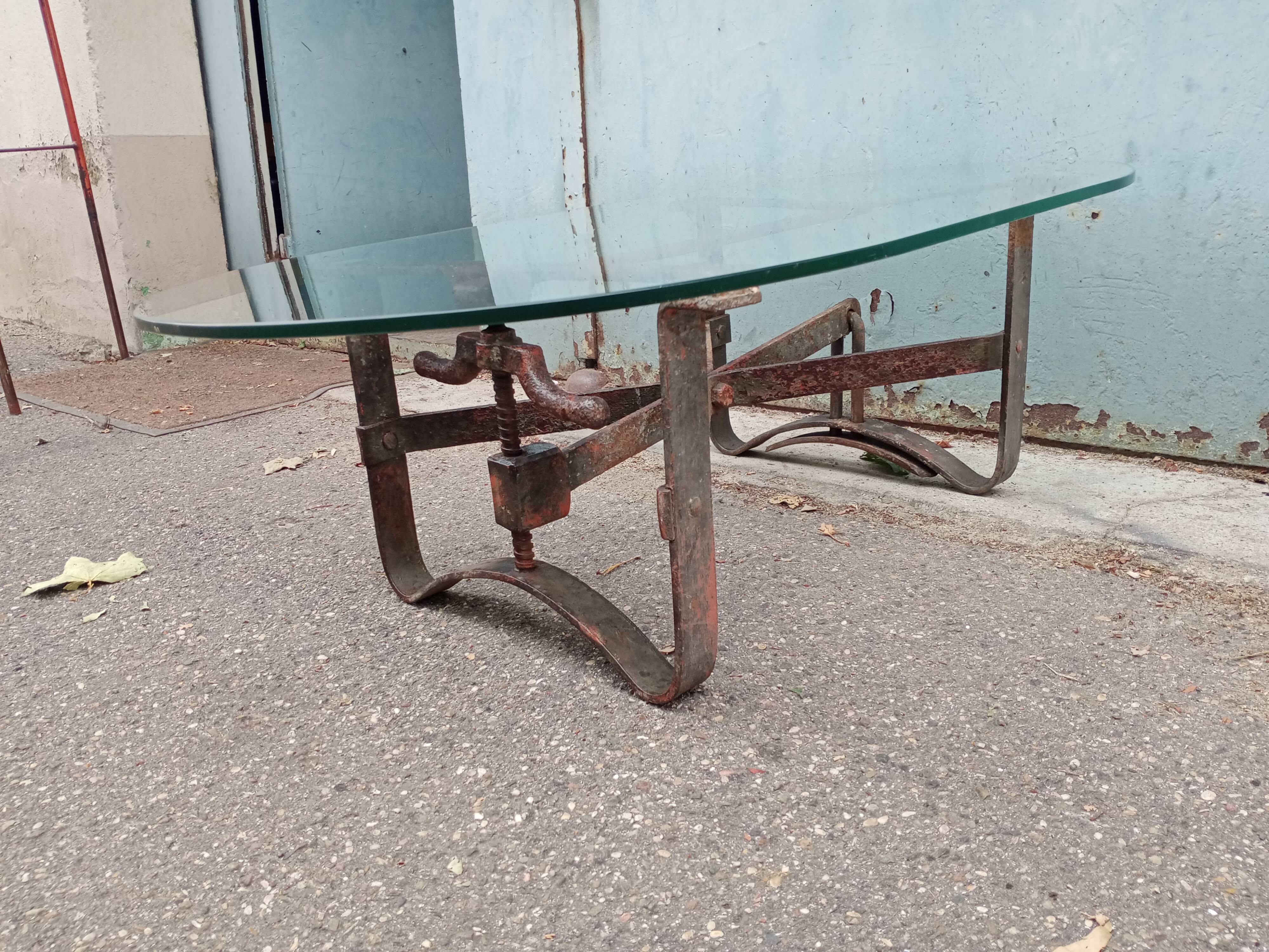 Industrial coffee table