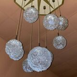 XXL 60s 70s ceiling light hanging lamp cascade lamp Hillebrand Design 60s
