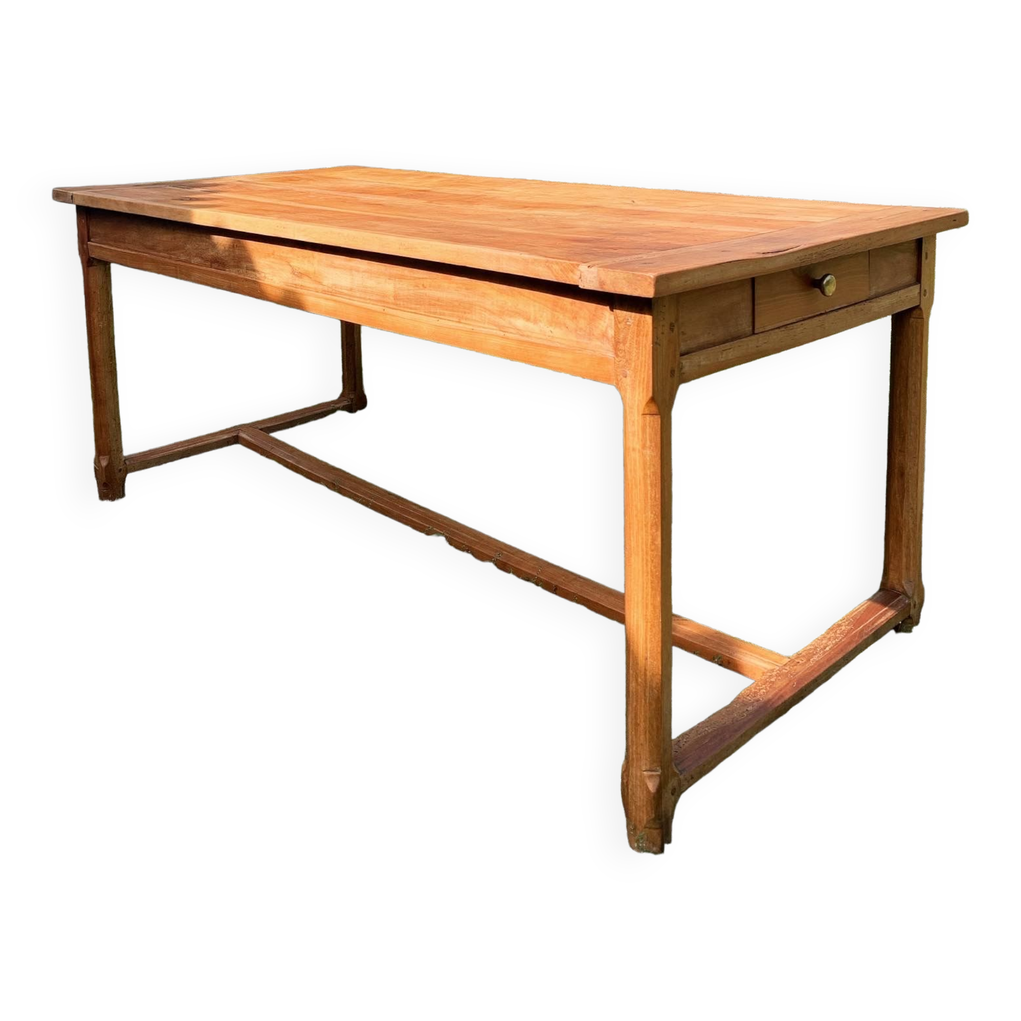 Old solid oak farm table