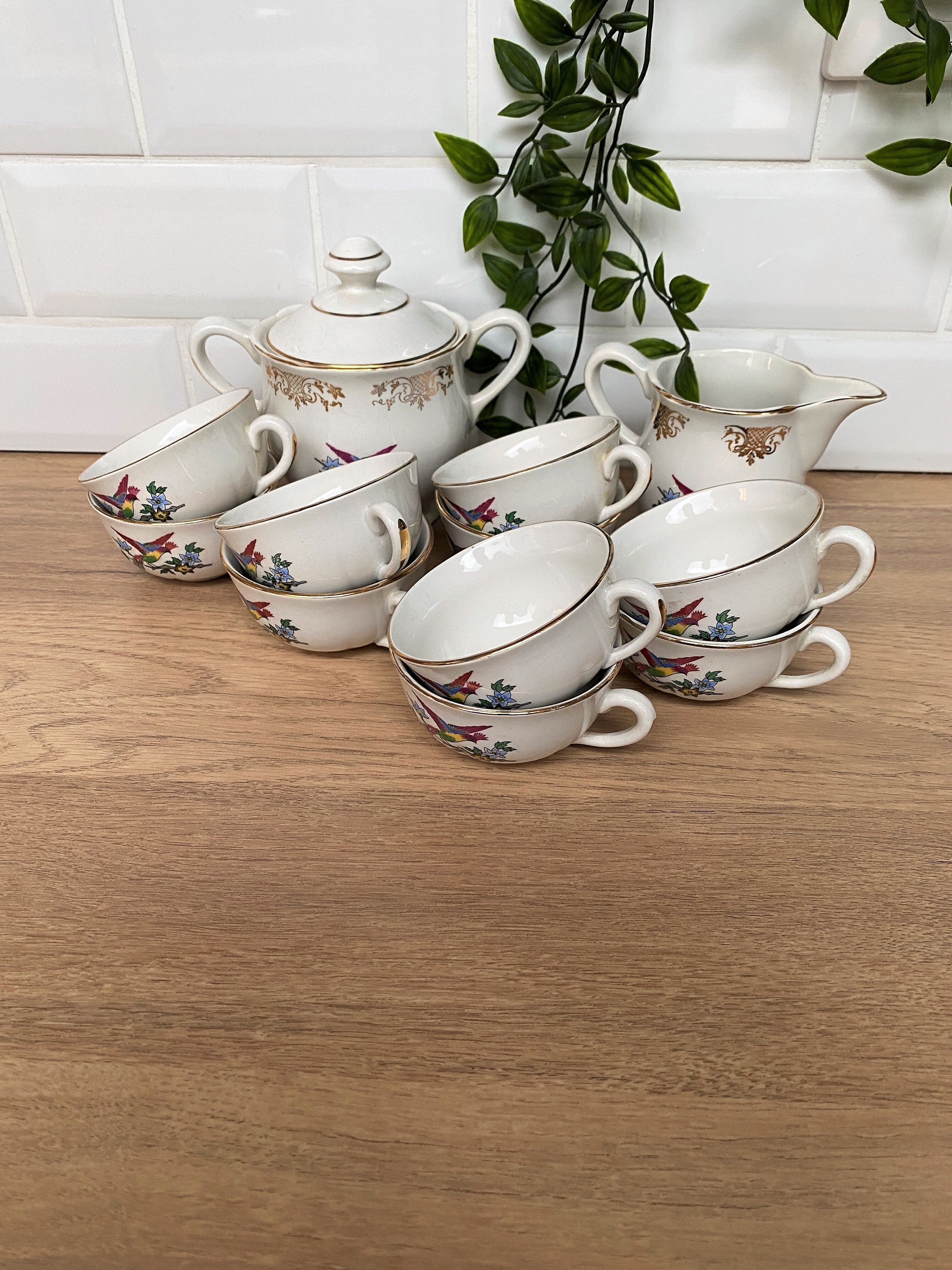 Earthenware coffee service