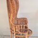 Emmanuelle chair Peacock vintage rattan