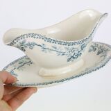 HBCM ironstone sauceboat, Guadaloupe model