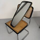 Antique asymmetrical mirror, Italian design by Dorian Tacchini, 1960s