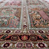 Vintage 1950s Persian Qum silk rug 72cm x 140cm