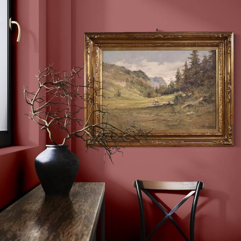 Italian landscape painting signed Giuseppe Gheduzzi from the 20th century