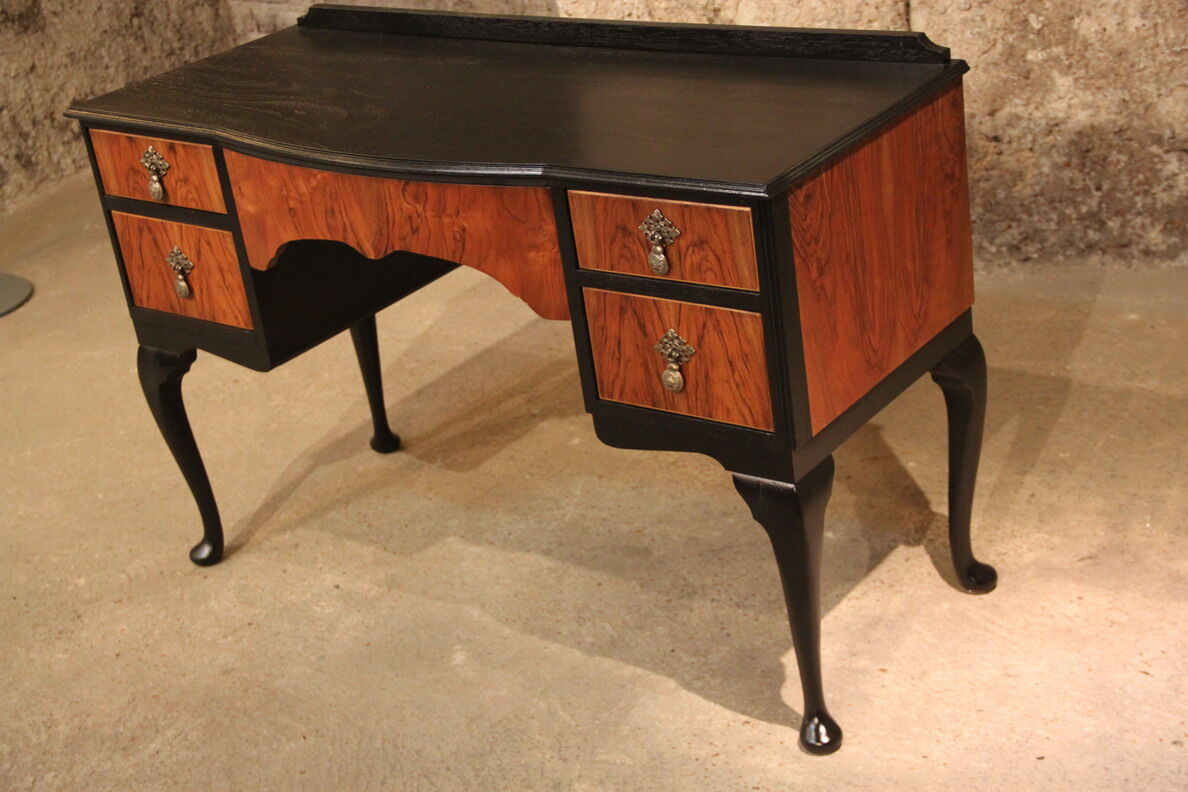 Bureau Anglais noir noyer