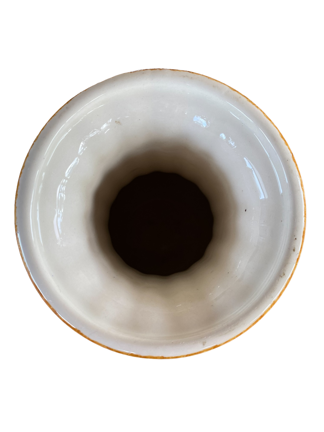 Vase with flowery decorations