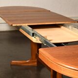 Table en teck 4 rallonges