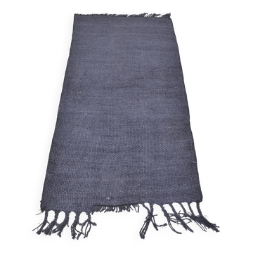 Vintage Black Hemp Rug sku3956