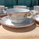 Floral porcelain cups