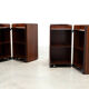 Rare rosewood side cabinets Afra Tobia Scarpa for Maxalto