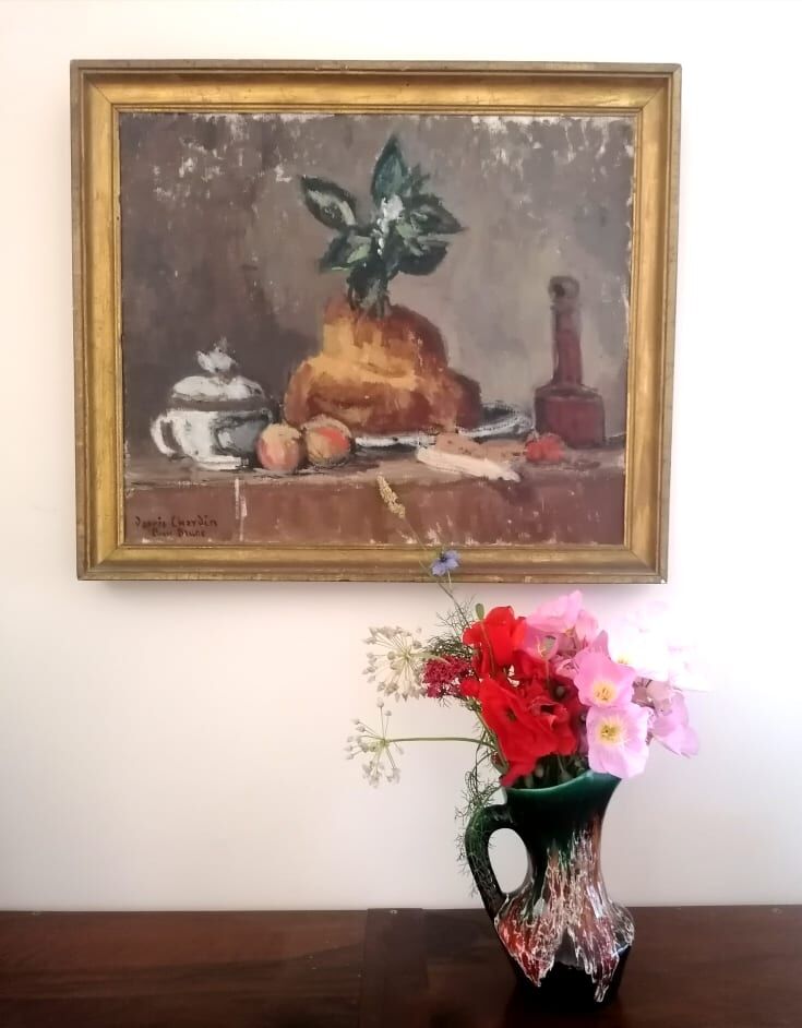 Ceramic pitcher Vallauris style 1960