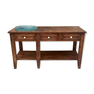 Old solid wood counter