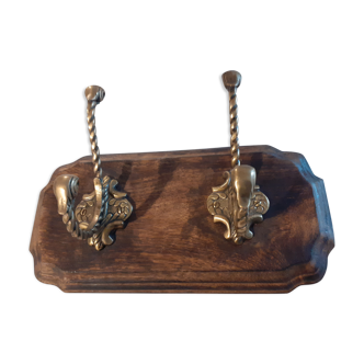 Wooden coat rack