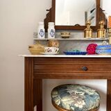 Old art deco wooden dressing table