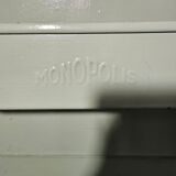Metal cabinet monopolis years 50 vintage industrial