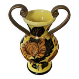 Medici vase in Vallauris ceramic, signed JTF