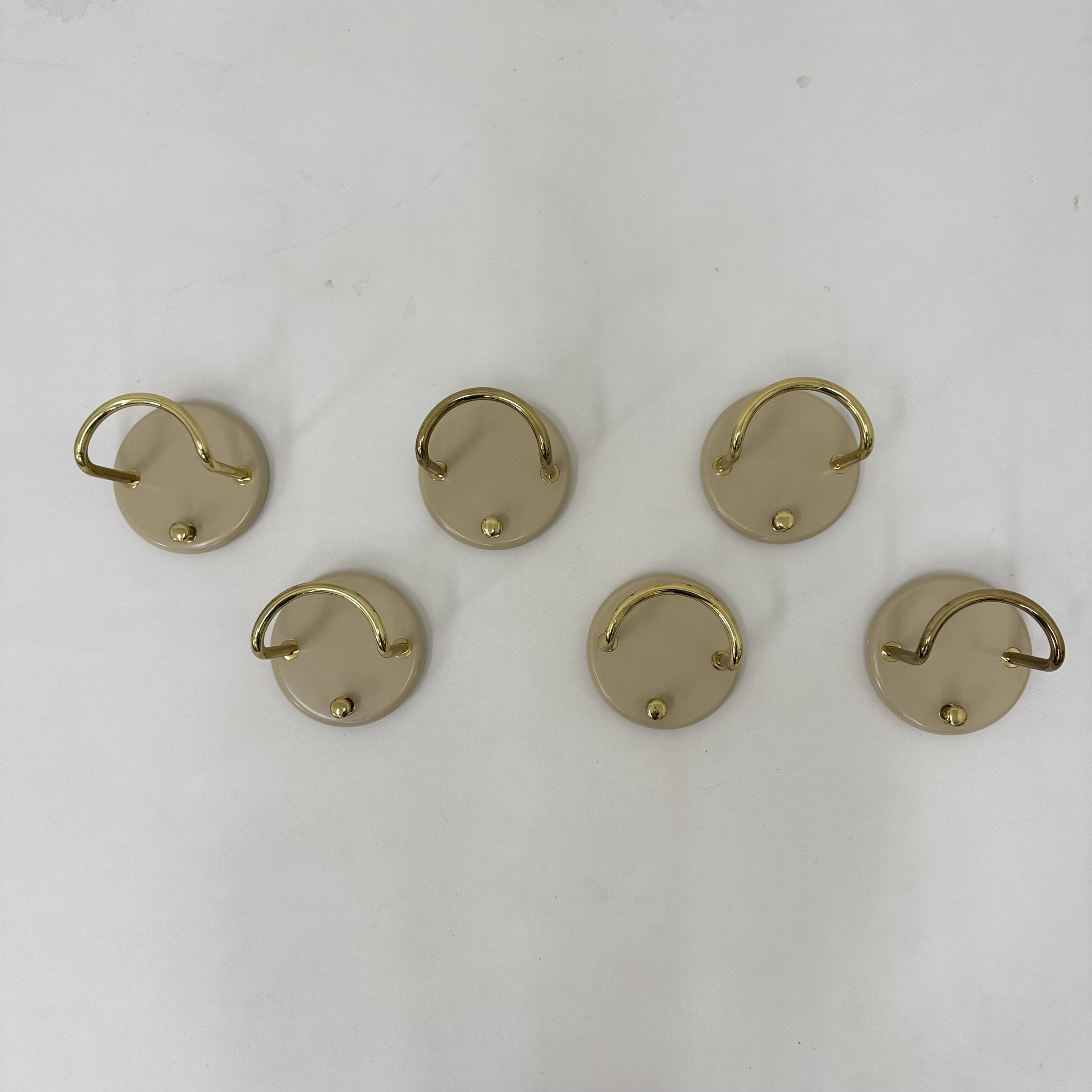 Set of 6 wall coat hooks by Schönbuch , 1970s Germany