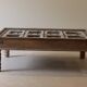 Coffee table old Indian tray
