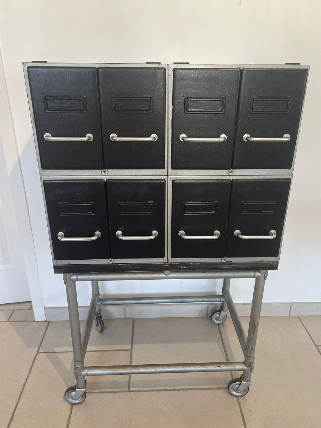 Industrial craft furniture with drawers