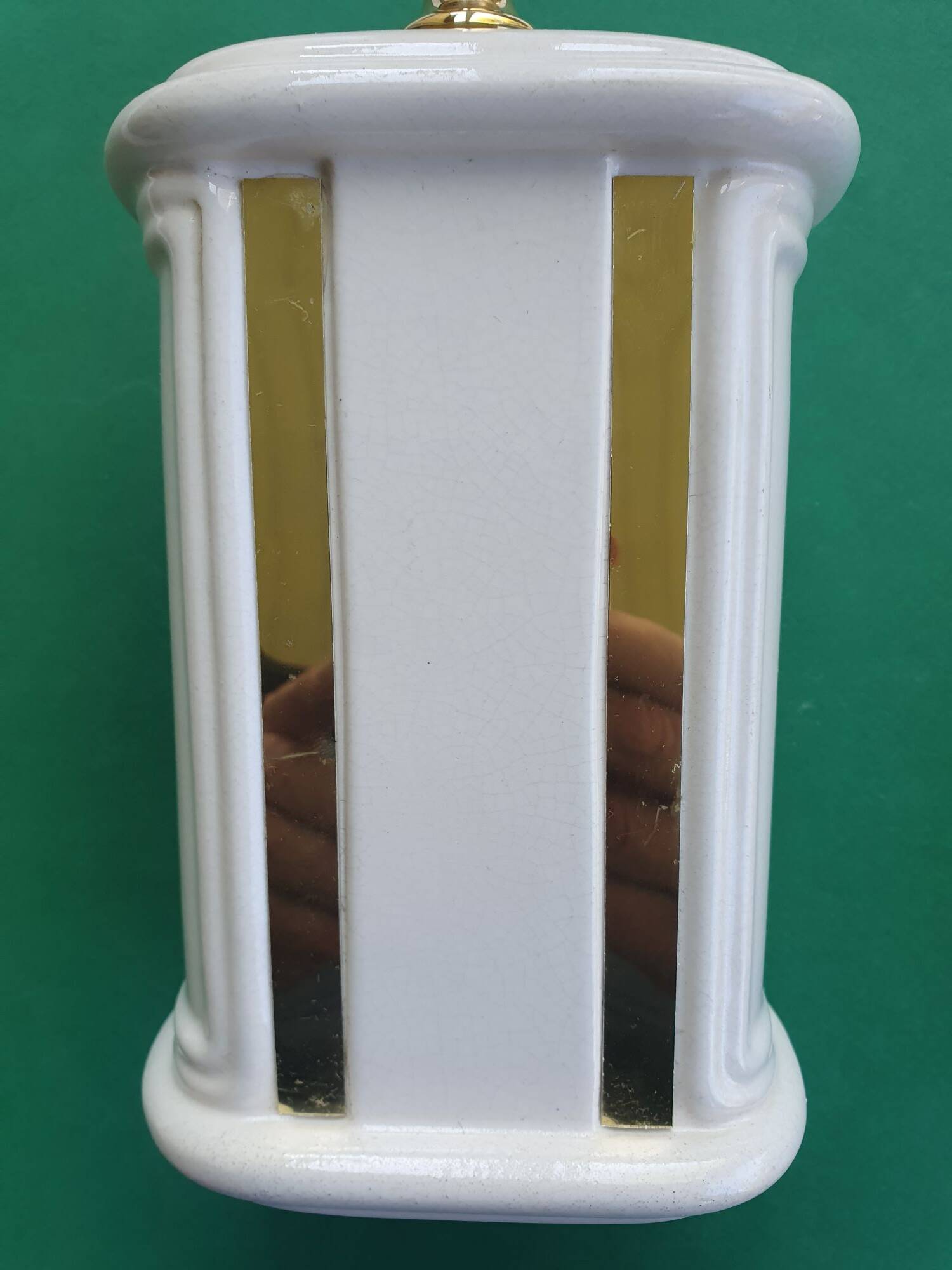 Pair of vintage ceramic wall sconces