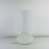 Vintage matte white glass lamp Lykta from Ikea.