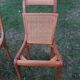 Paire de chaise cannées à barette