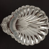 Plat en inox forme coquillage