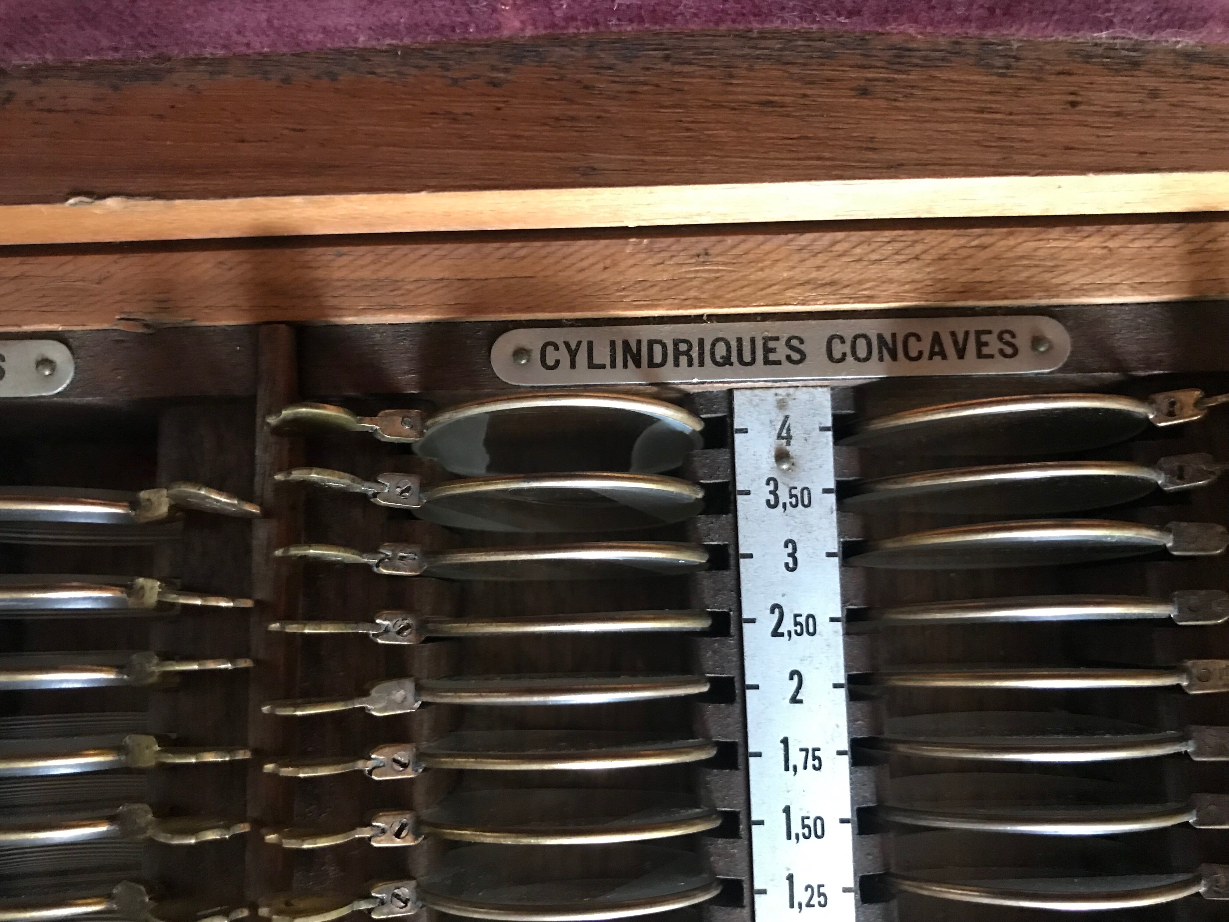 Test optical lens box