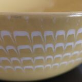Ancien saladier Longchamp jaune soleil vintage