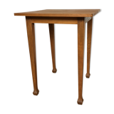 Table square vintage feet trumpet beech tray solid beech