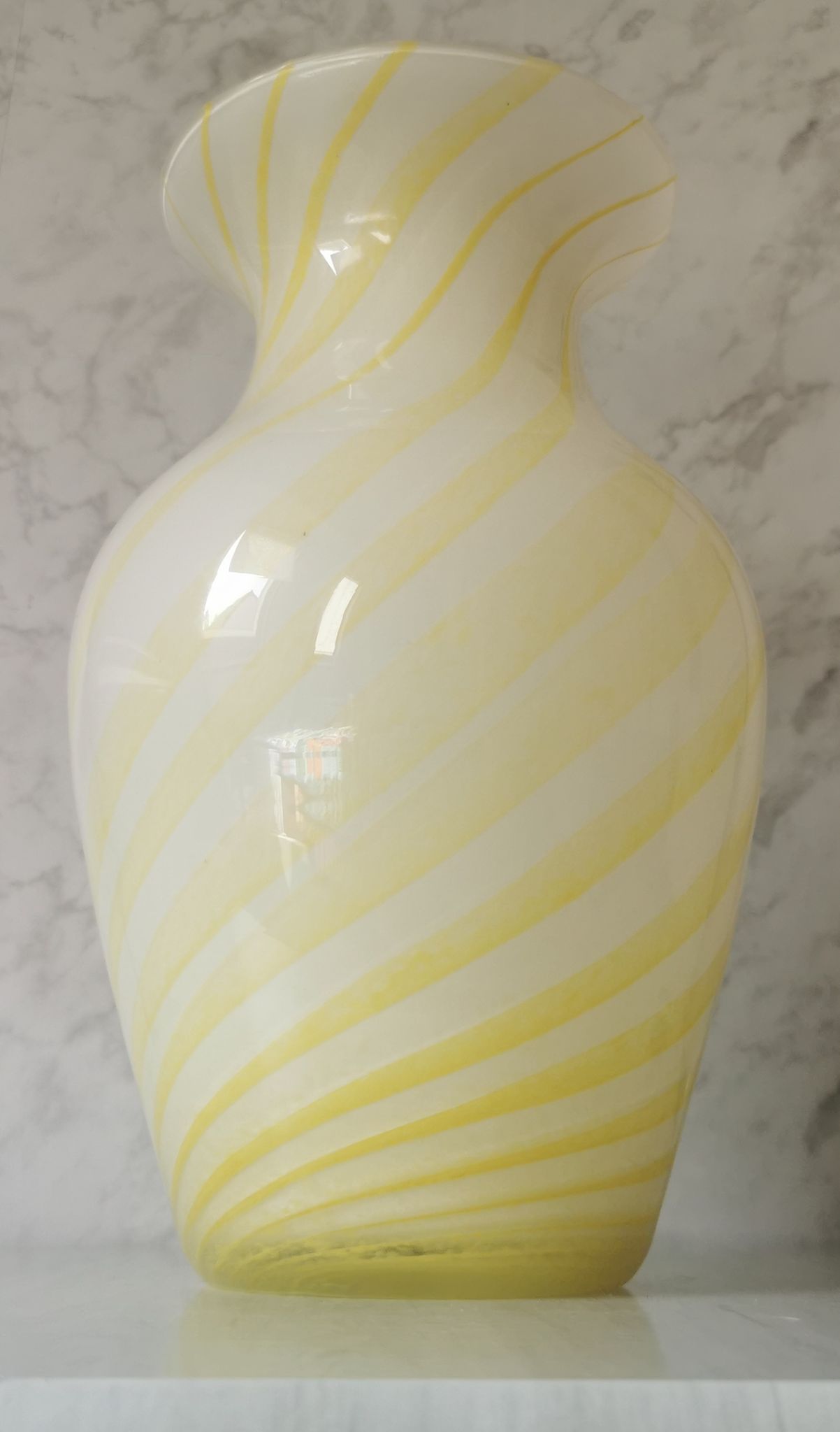 Blown glass vase Italy