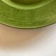 Set of 6 plates in green faience 1960