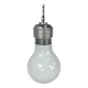 Vintage pendant lamp oversized light bulb by nuova elleluce, 1970