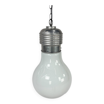 Lampe à suspension vintage ampoule surdimensionnée par nuova elleluce, 1970