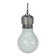 Vintage pendant lamp oversized light bulb by nuova elleluce, 1970