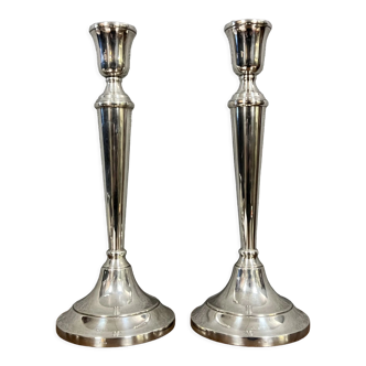 Pair of sterling silver torches circa 1890-1900