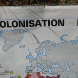 Carte scolaire la Décolonisation/Les Empires Coloniaux MDI - 1988
