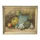 Still life from the early 20th century, oil on cardboard signed Lance