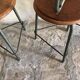 Lot de 7 tabourets tripodes vintage style industriel 1960-80’s