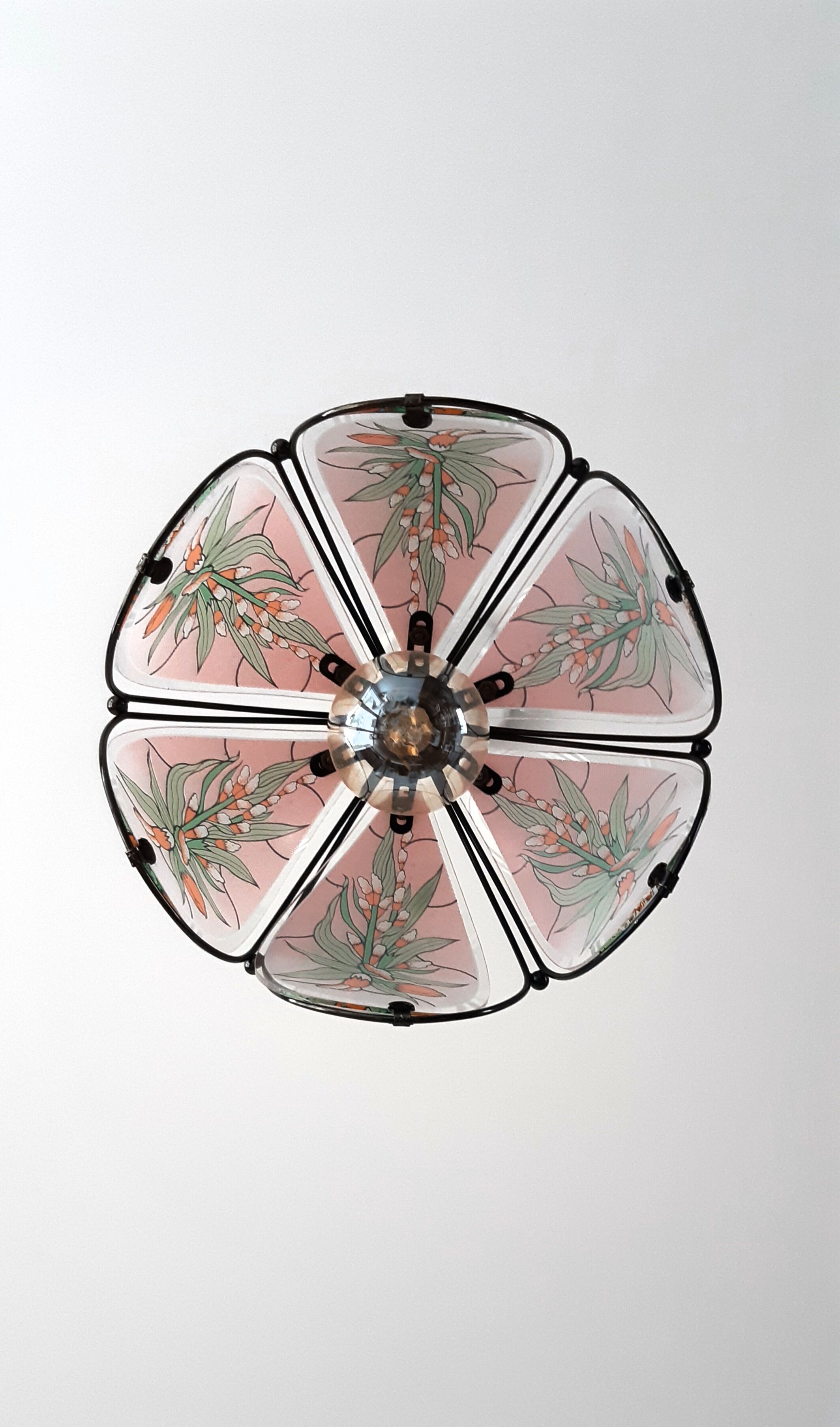 Suspension vintage art déco