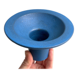 Vintage 1970s Dutch Cor Unum blue ceramic vase