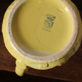 Digoin Sarreguemines yellow earthenware pitcher