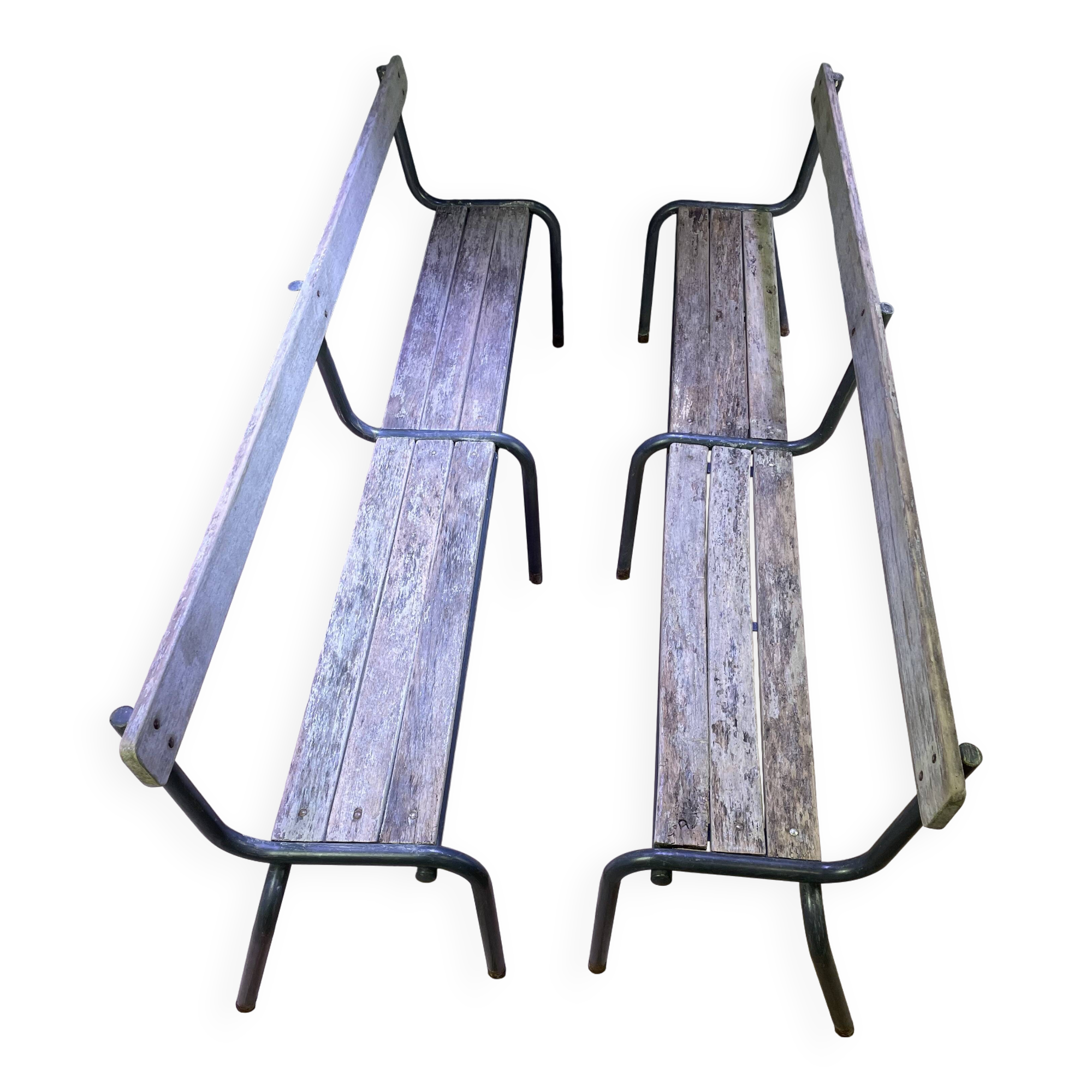 Pair of farm benches