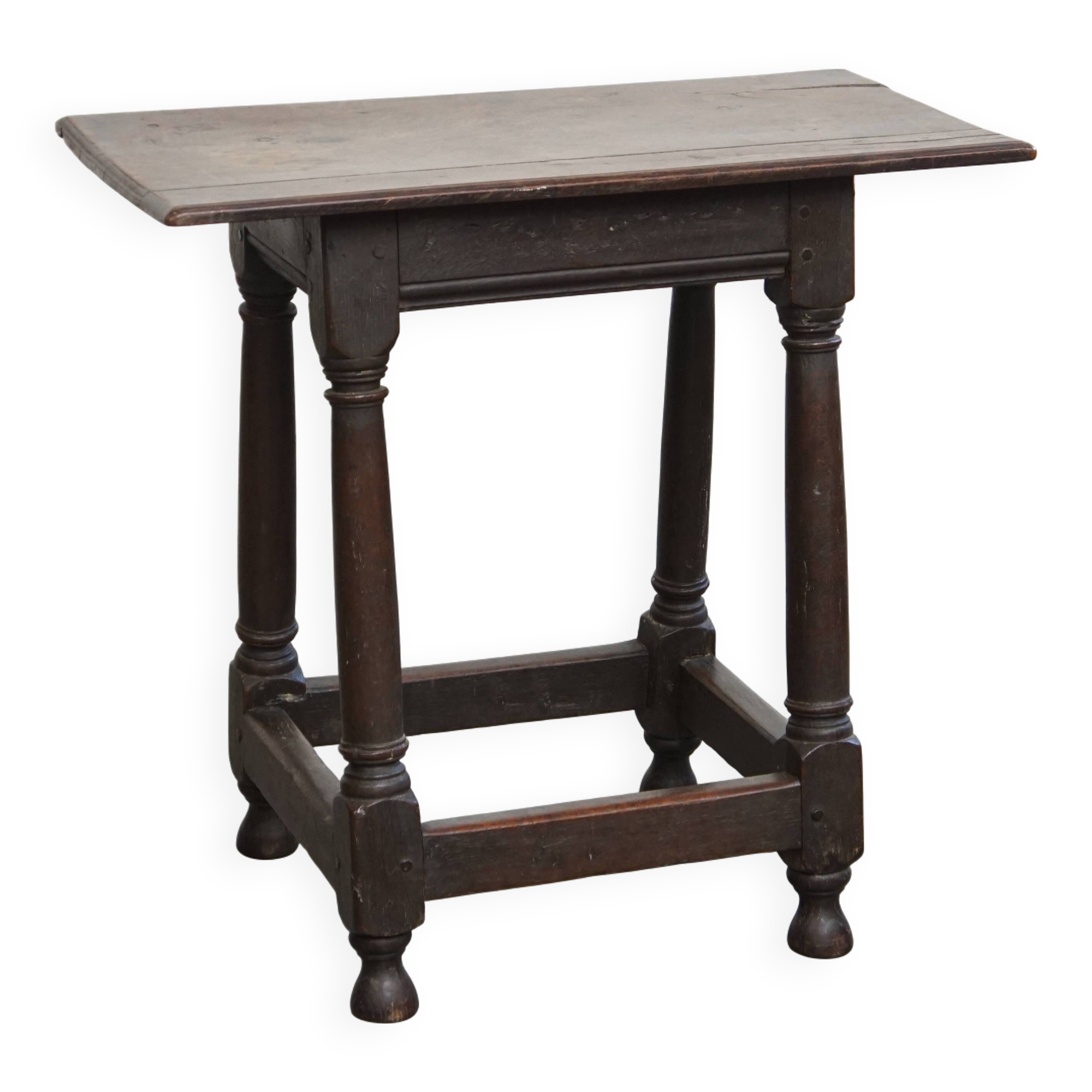 Large Antique English Side Table / Stool