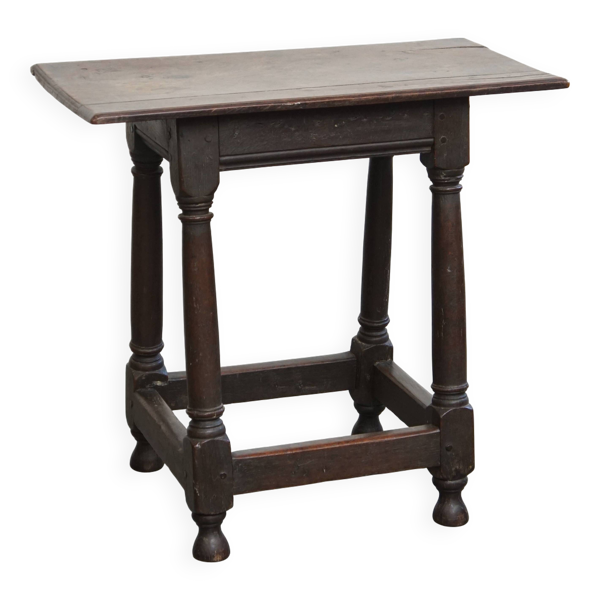 Grande table d'appoint / tabouret anglais antique