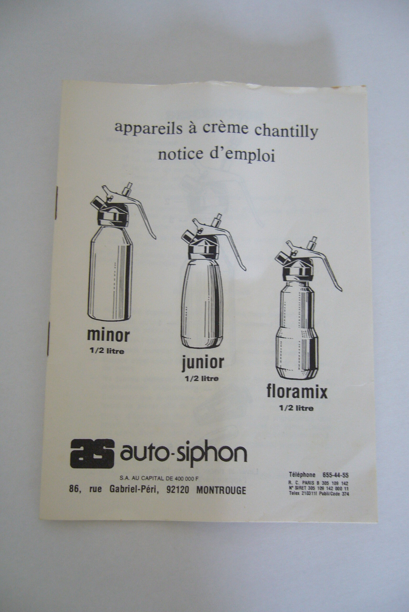 Vintage blue siphon 1960
