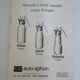 Vintage blue siphon 1960