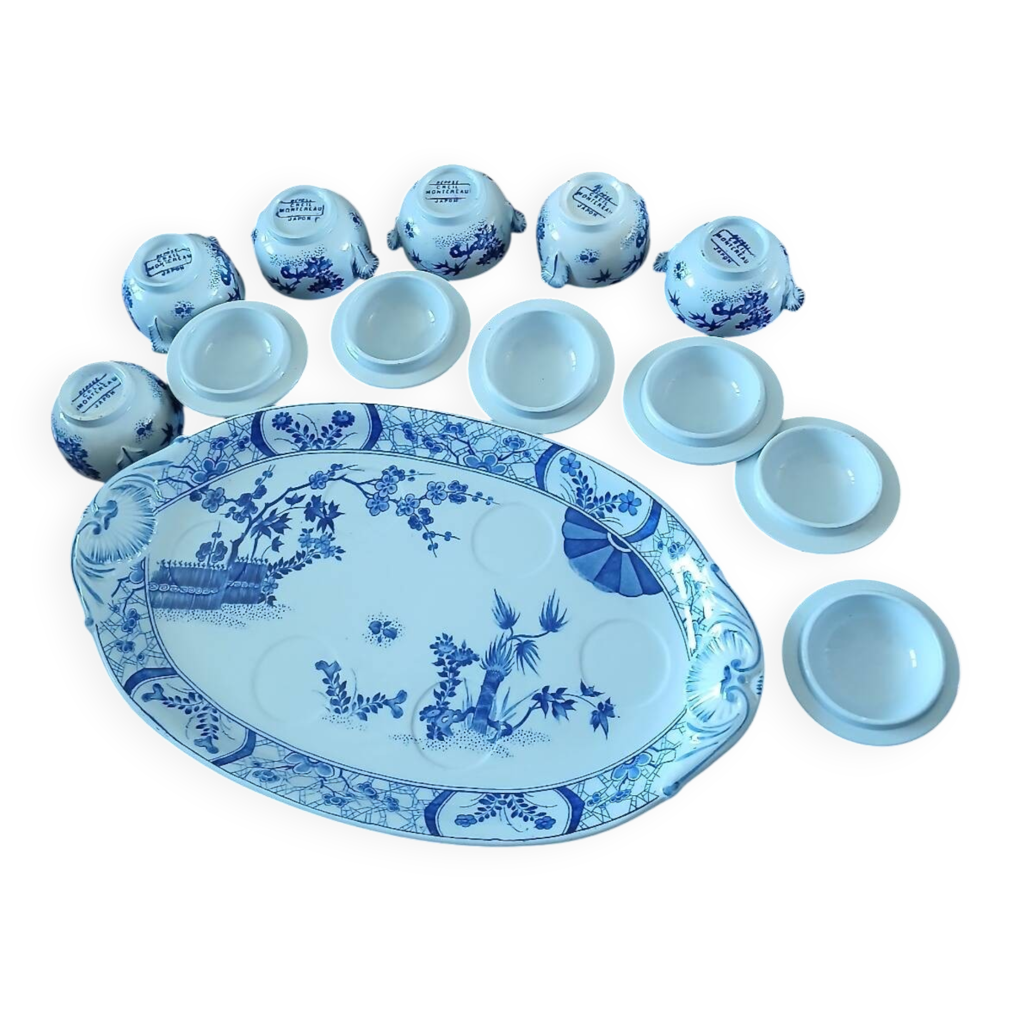 Creil Montereau dessert service, Japanese model