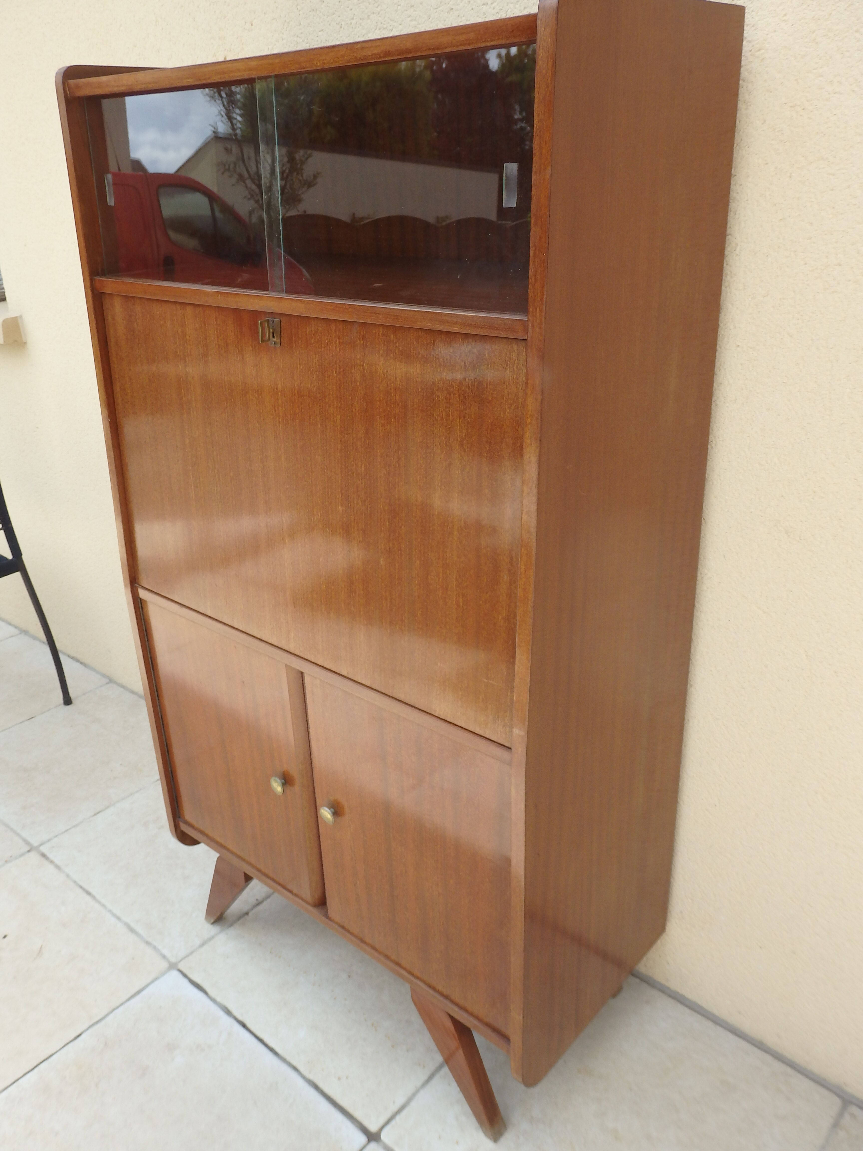 Vintage 60s desk display cabinet
